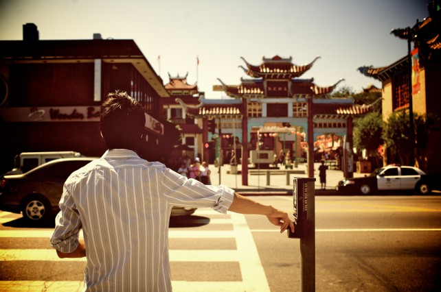 Crossing in Chinatown at Noon